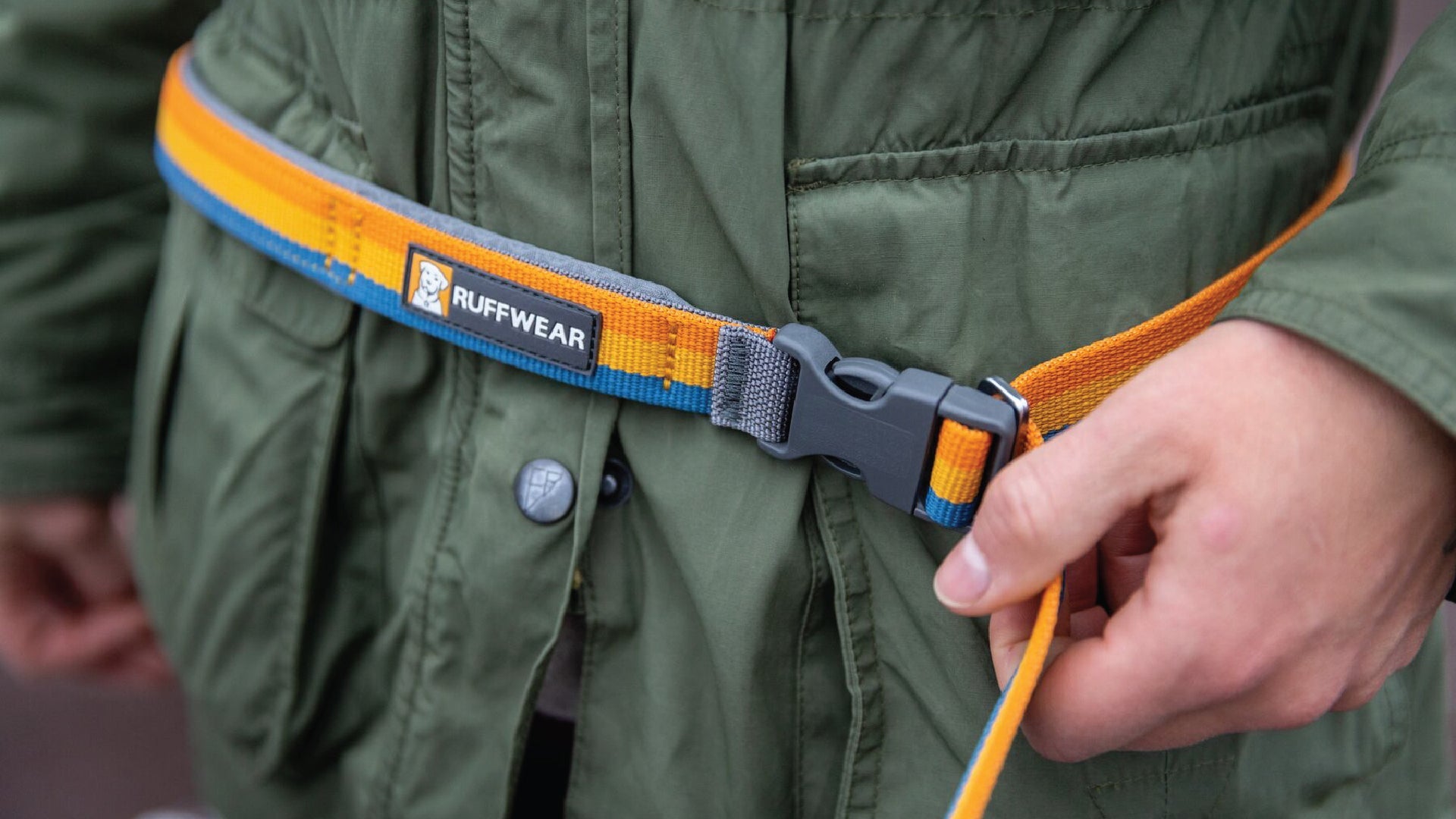 Roamer Bungee Dog Lead with Traffic Handle Ruffwear